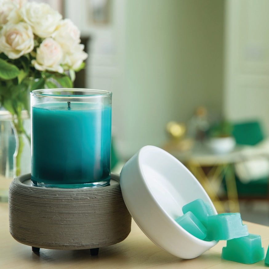 Lámpara LUNAR clásica 2 en 1  para cera y velas perfumadas
